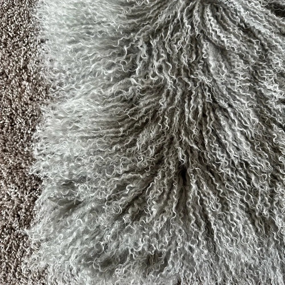 West Elm Mongolian lamb pillow cover - 24x24
